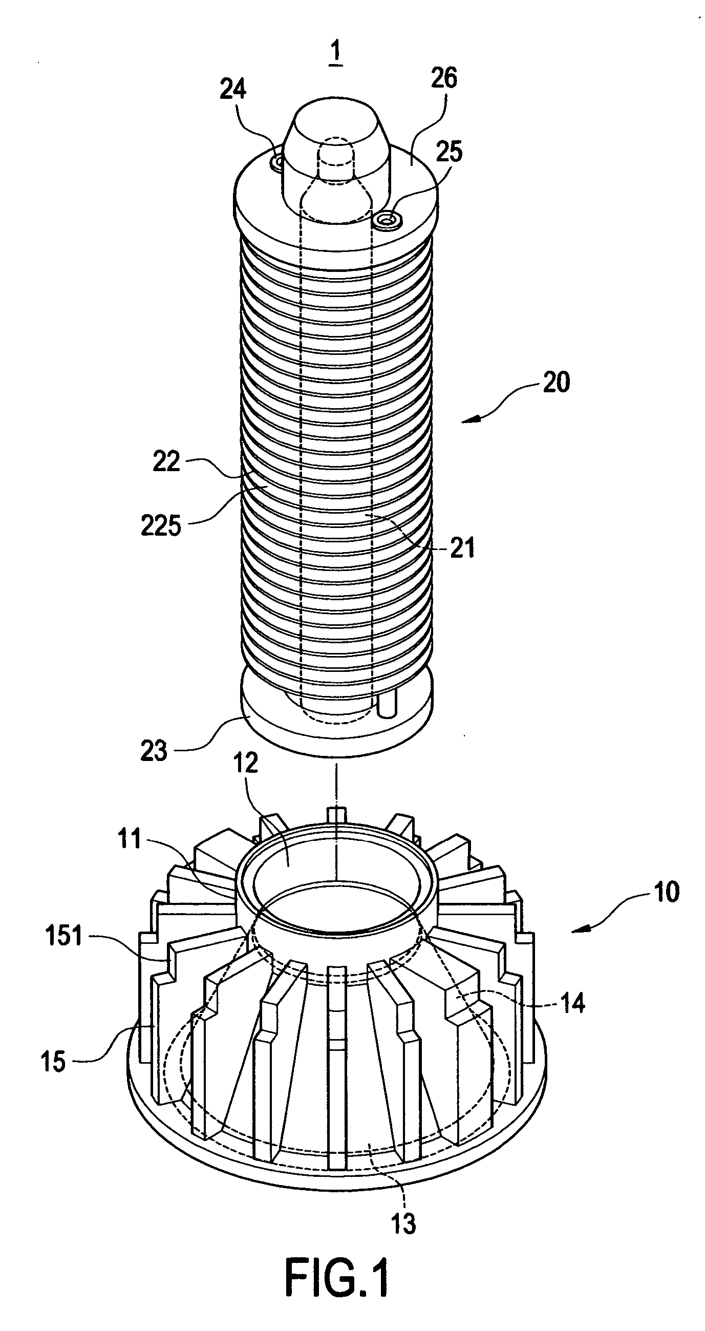 LED lamp and heat-dissipating structure thereof