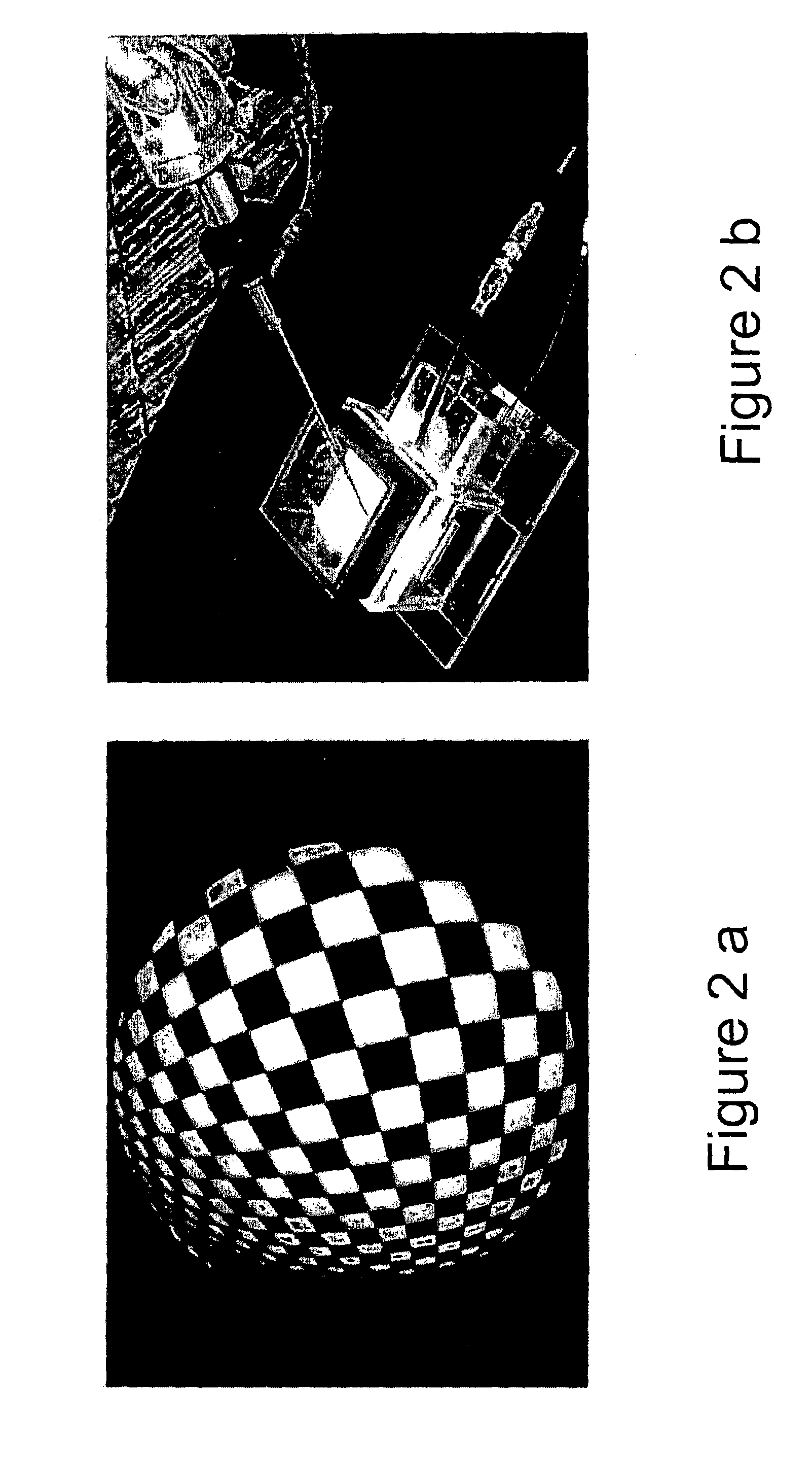 Method and apparatus for automatic camera calibration using one or more images of a checkerboard pattern