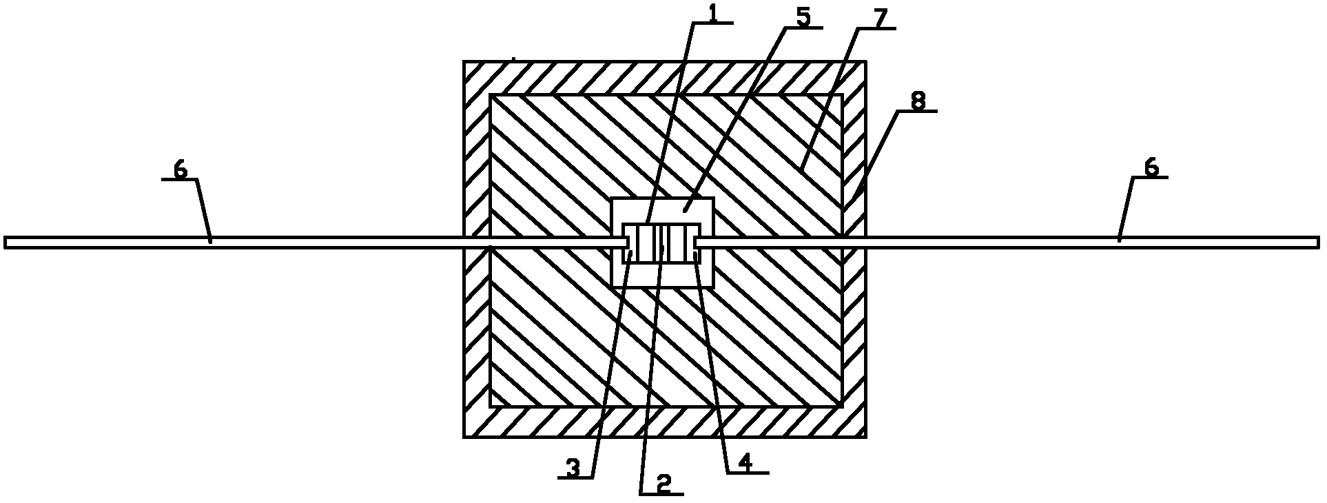 Silicone plastic package rectifier diode