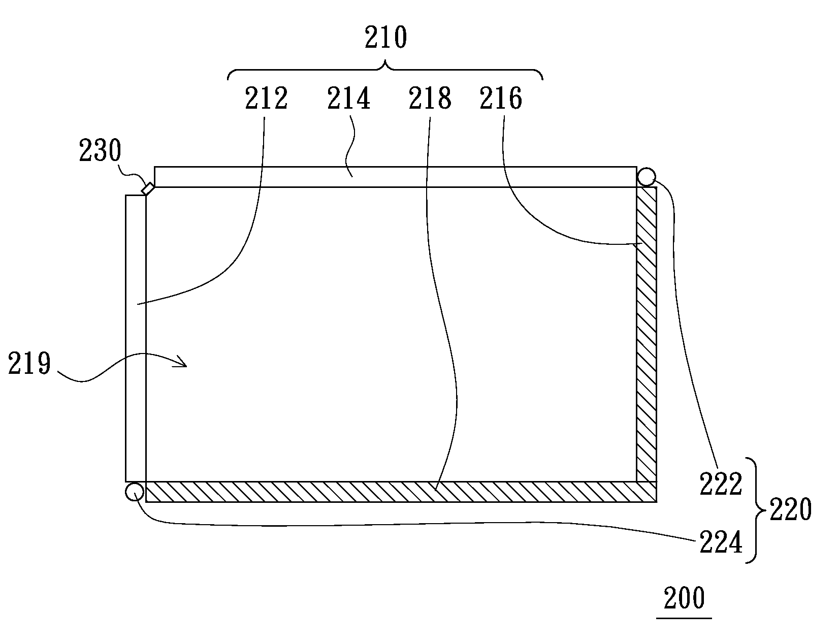 Optical touch device and locating method thereof