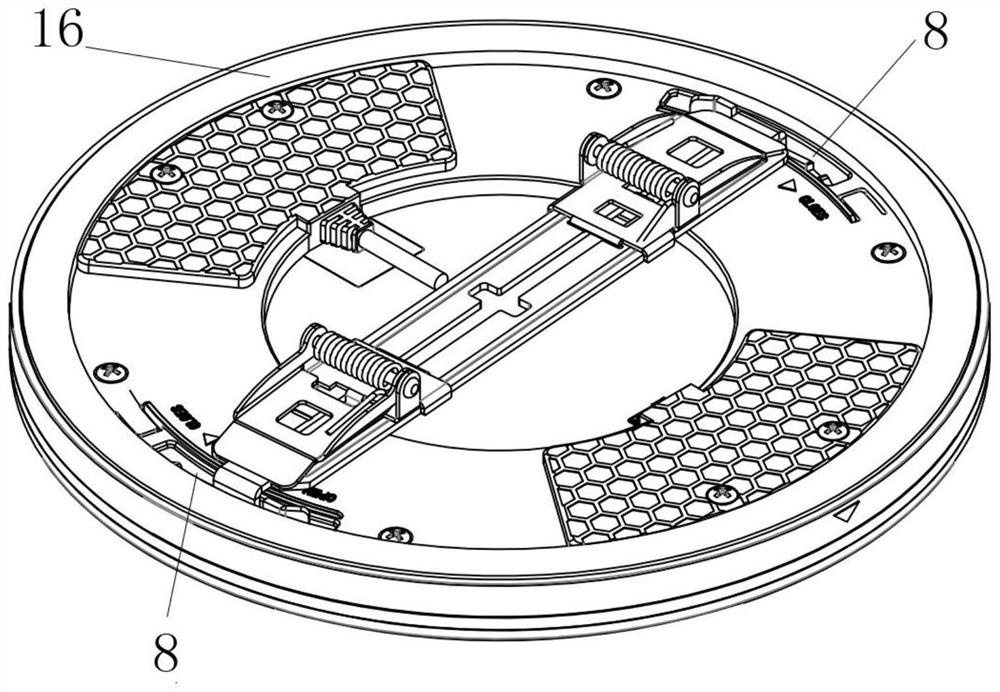 Down lamp suitable for different mounting holes