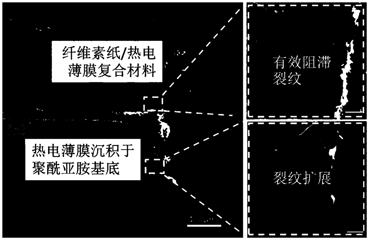 A kind of cellulose paper/bi2te3 thermoelectric film composite material and its preparation method