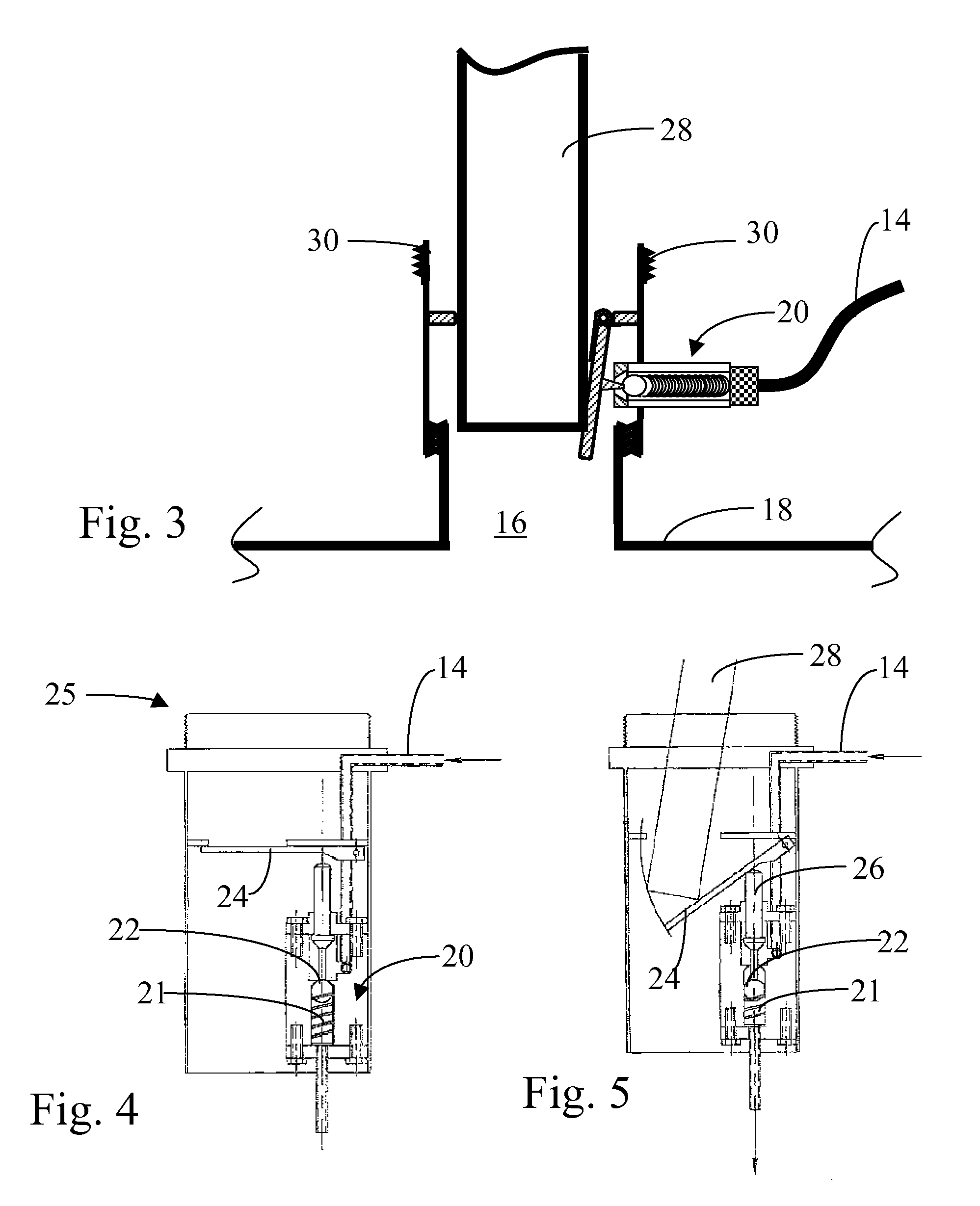 Gravity feed ball-in-seat valve with extension unit for dosing fuel additives