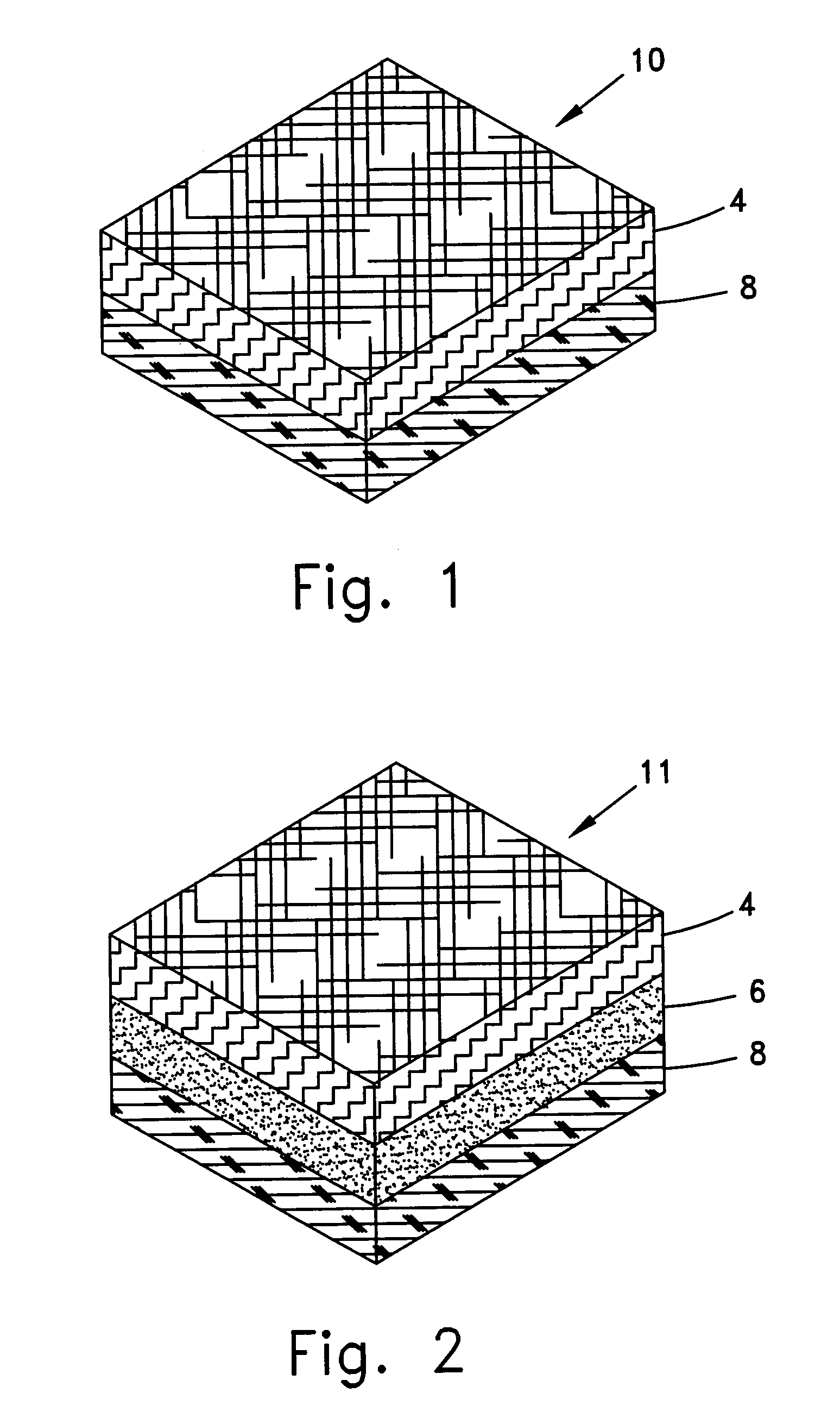 Composite fabric product and production process therefor