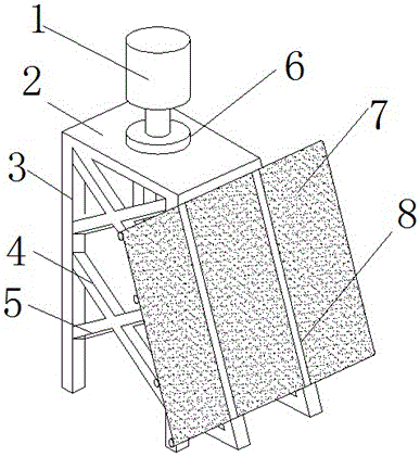 A communication tower capable of self-generating electricity