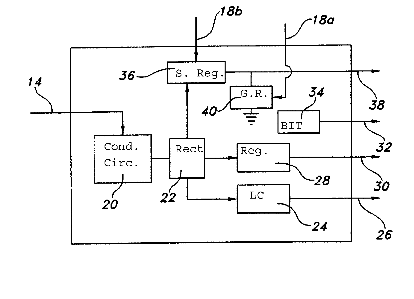 Method of filtering low frequency components from power lines