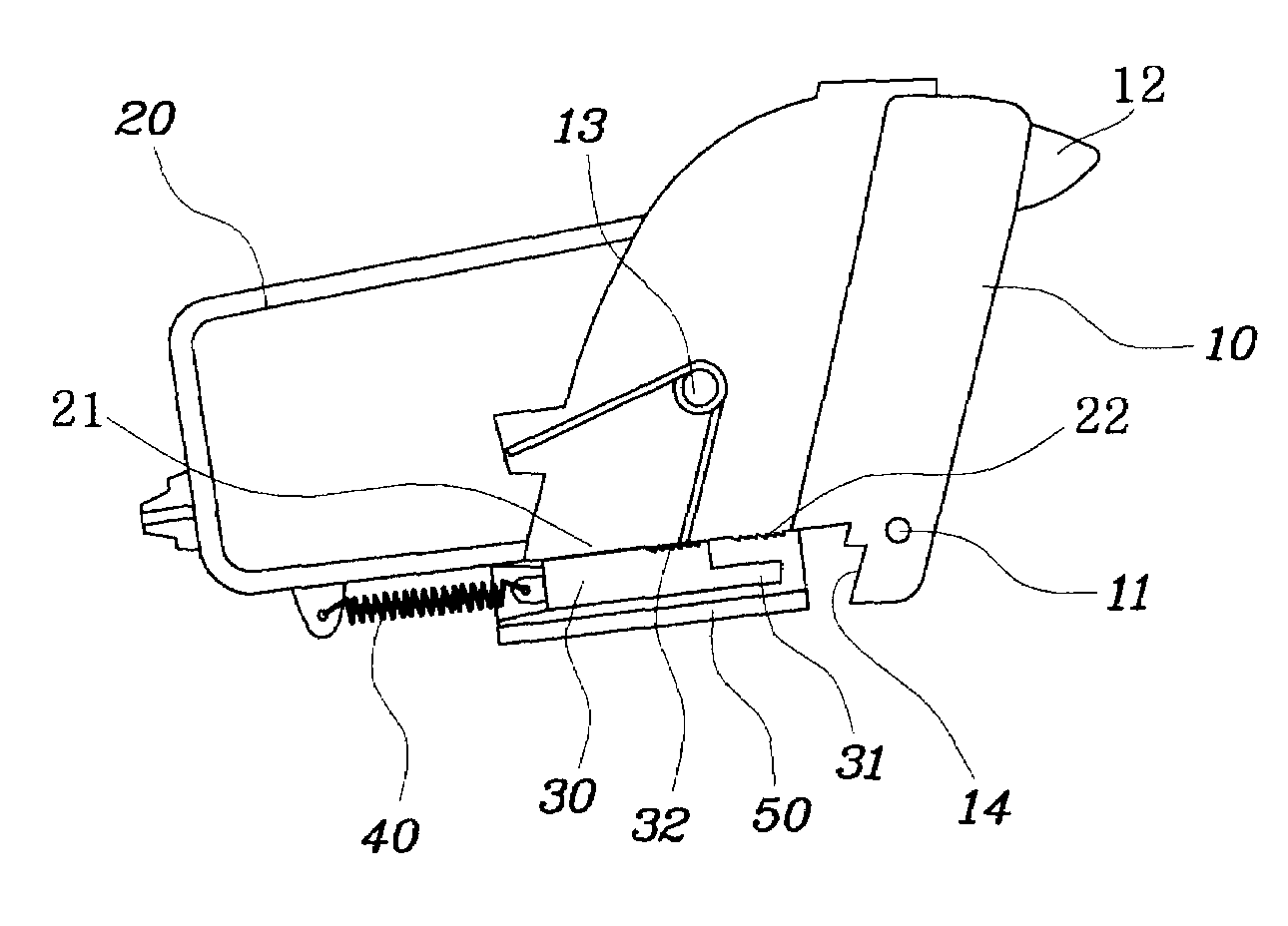 Apparatus for preventing vehicle tray from being opened by inertia load