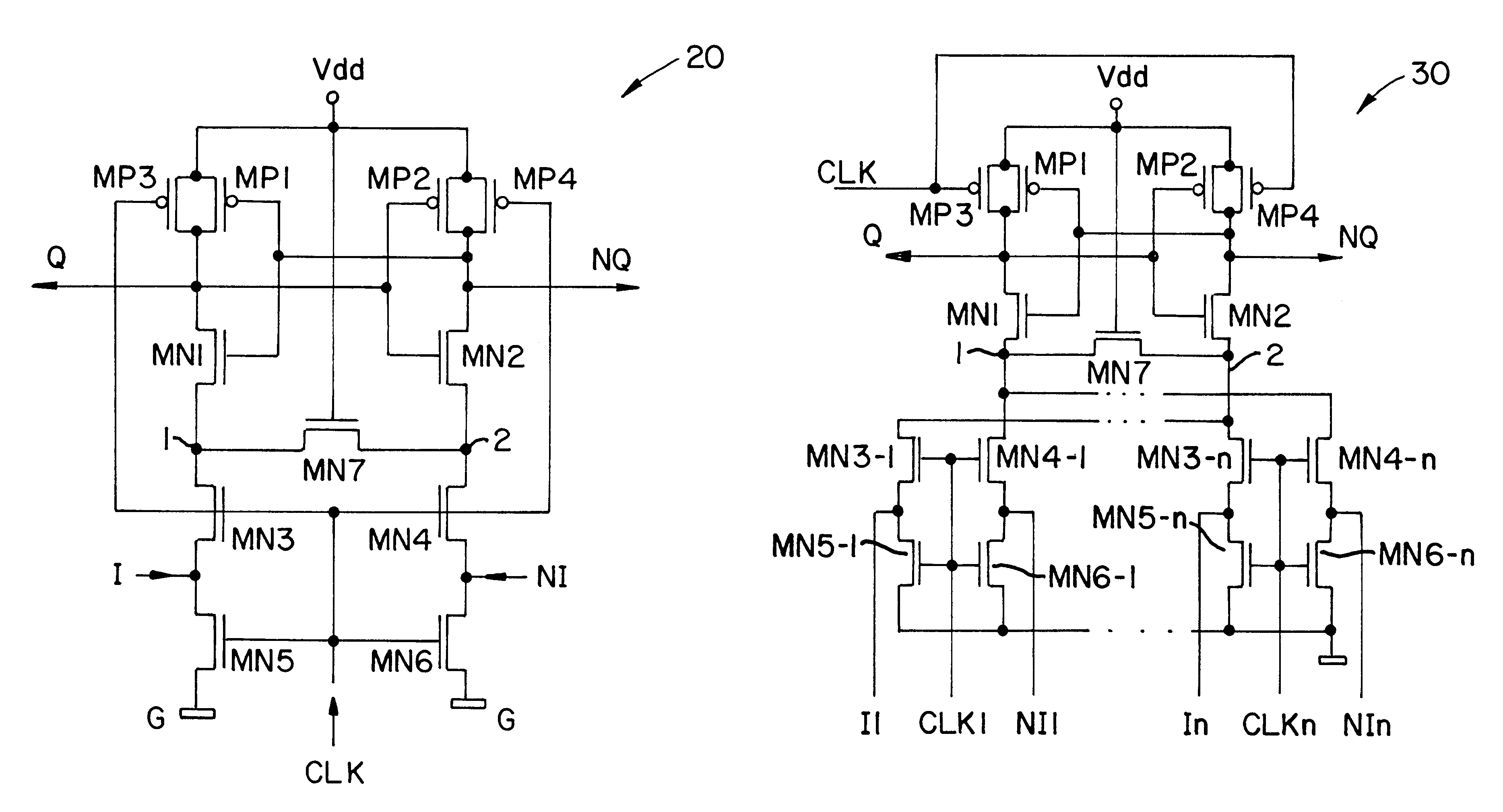 High-speed low-power sense amplifying half-latch and apparatus thereof for small-swing differential logic (SSDL)