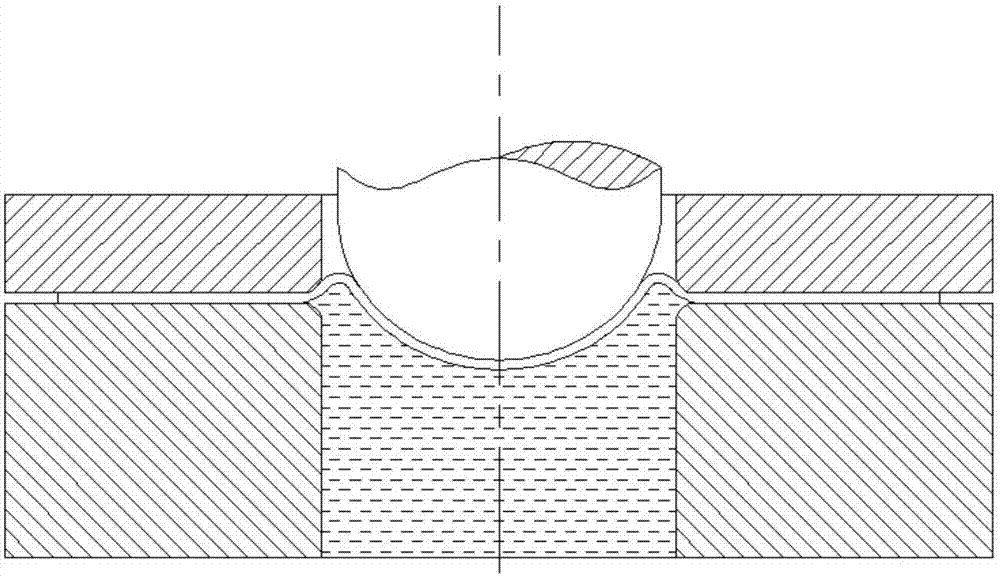 Super-large thin-plate curved-surface part numerical-control hydro-mechanical deep-drawing forming method