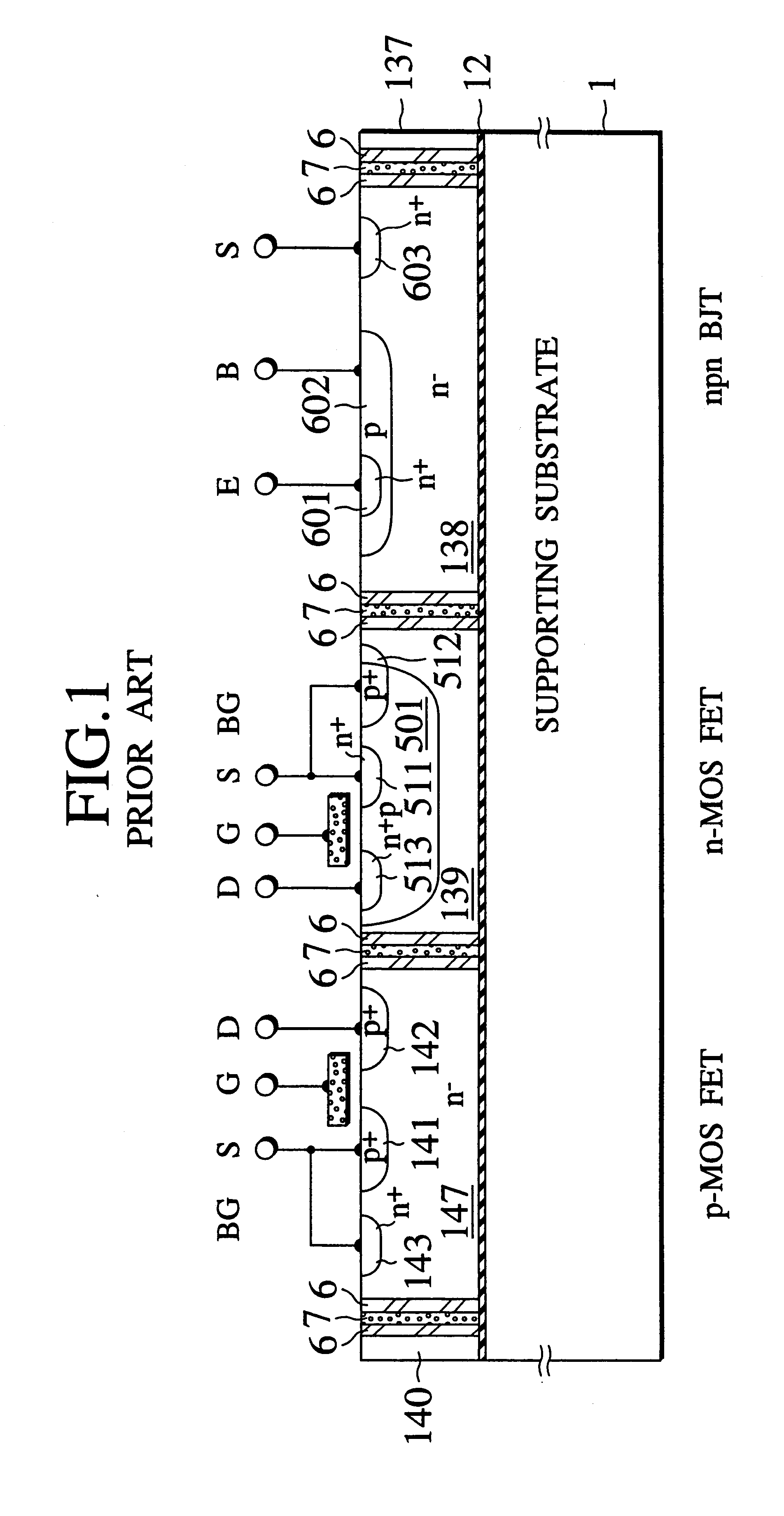 Dielectrically isolated IC driver having upper-side and lower-side arm drivers and power IC having the same