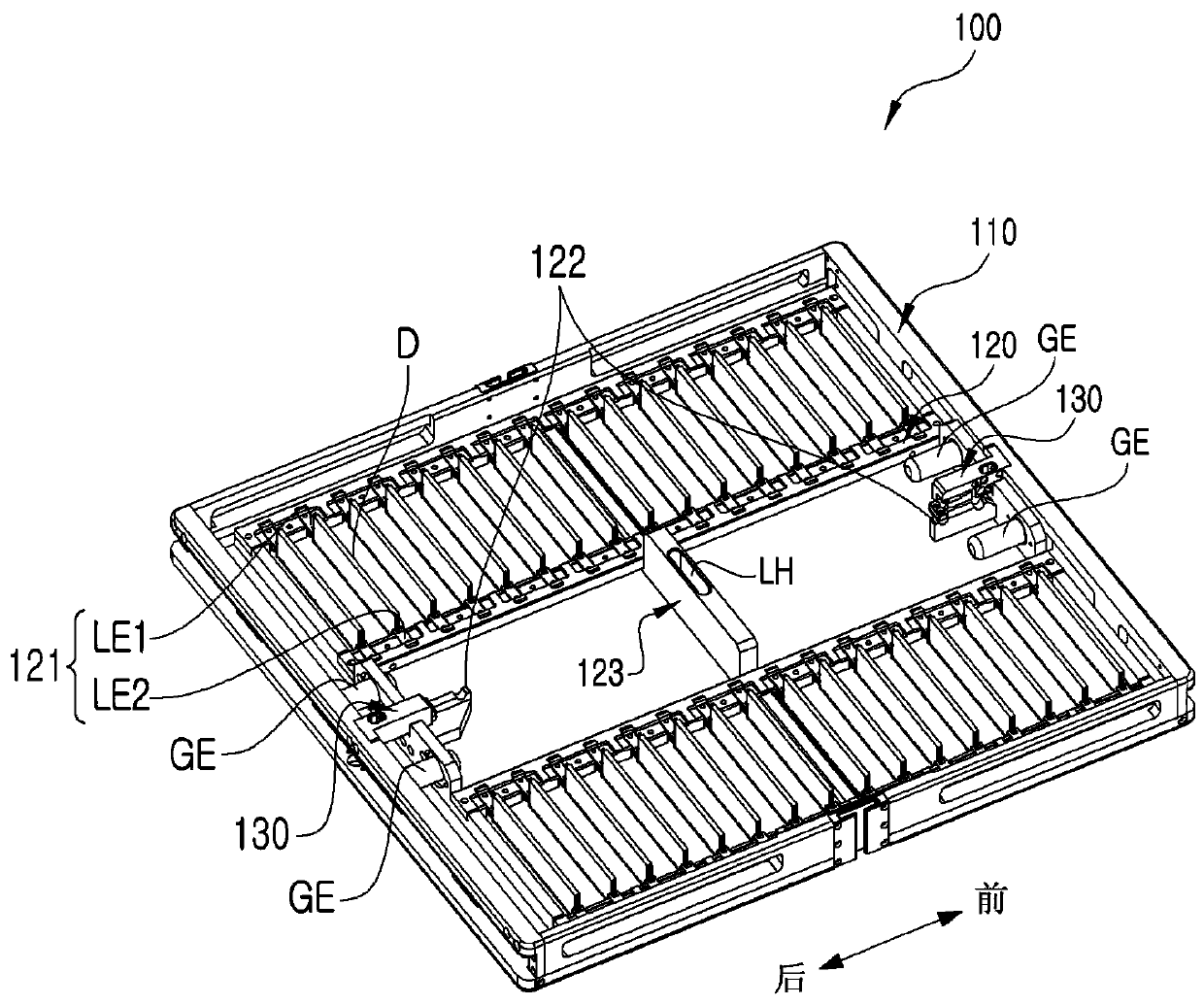 TEST TRAY AND sorting machine for testing electronic components