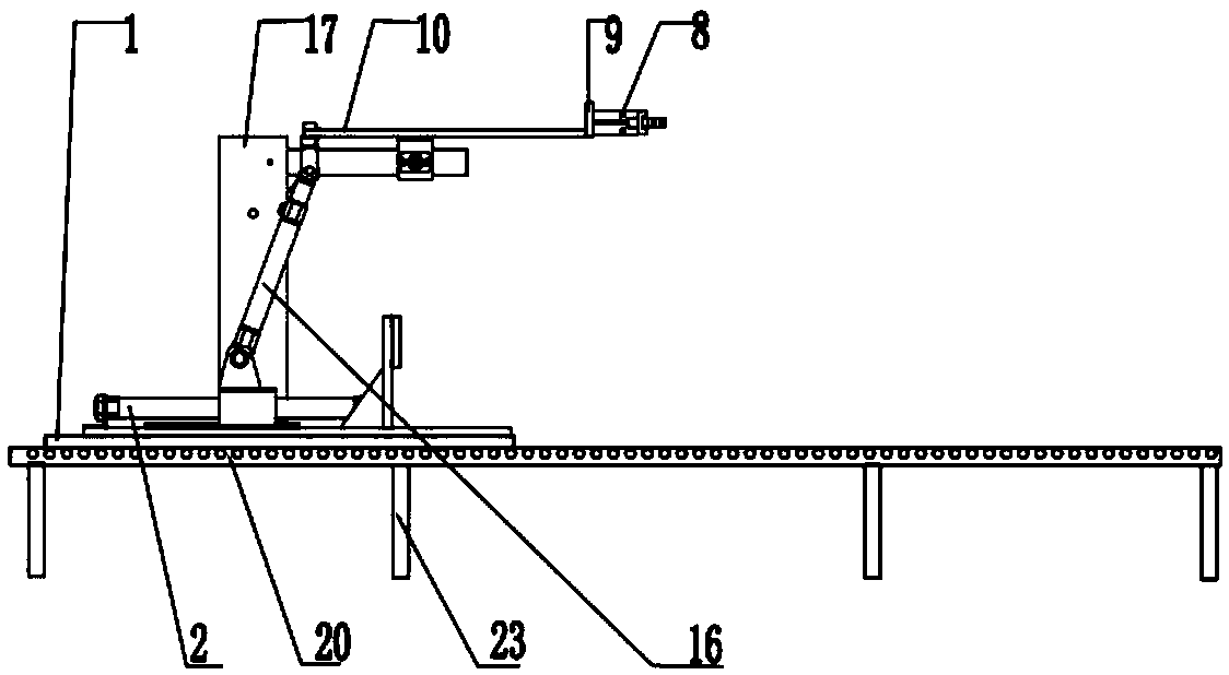 Slide block clamping sorting mechanism for assembly line