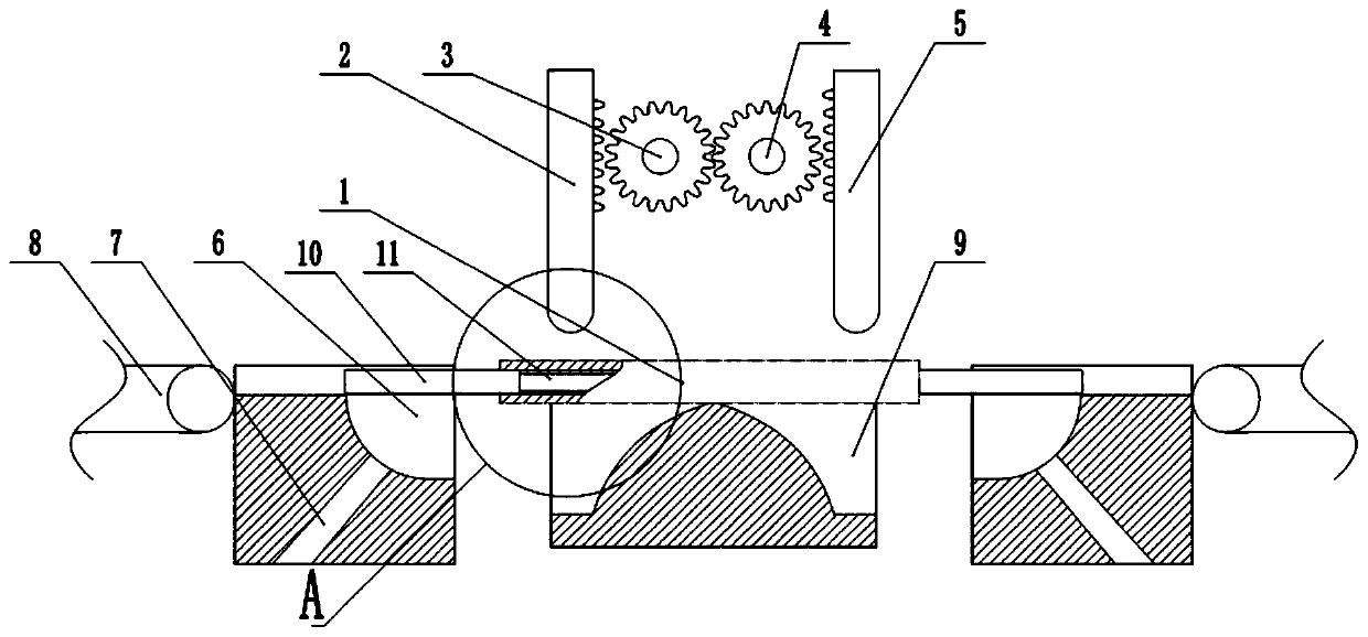 Exhaust pipe processing device