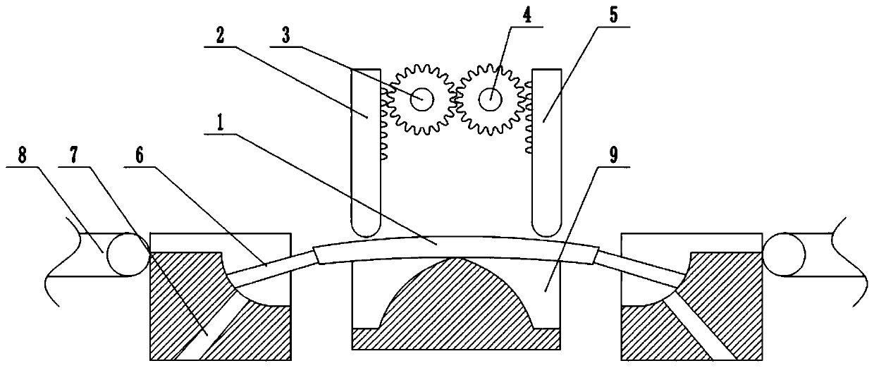 Exhaust pipe processing device