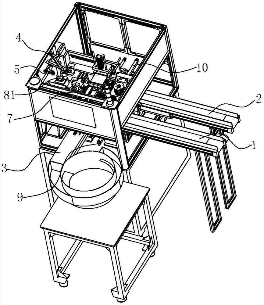 Correcting and positioning device for through-flow blade processing equipment