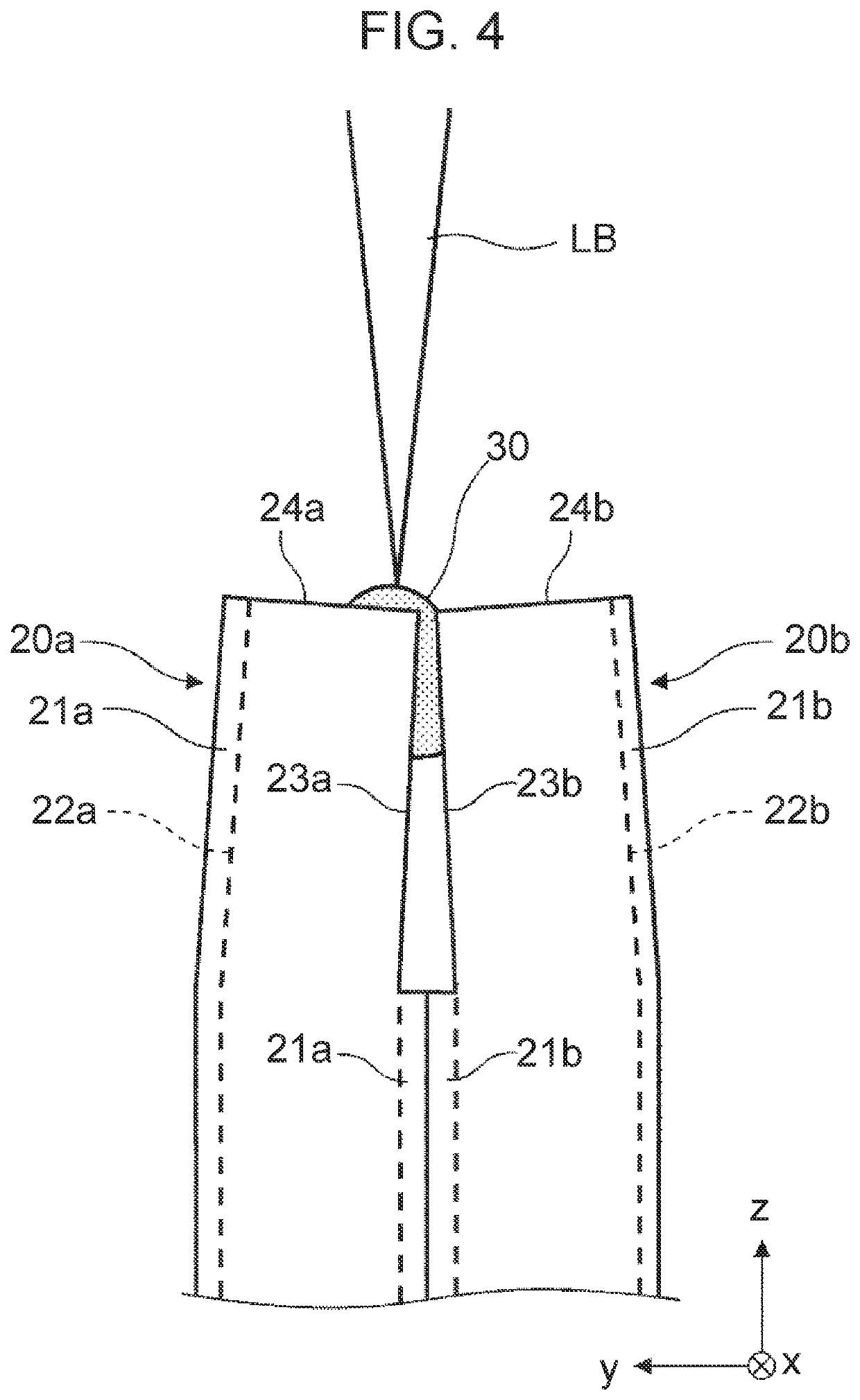 Laser welding method for flat wires