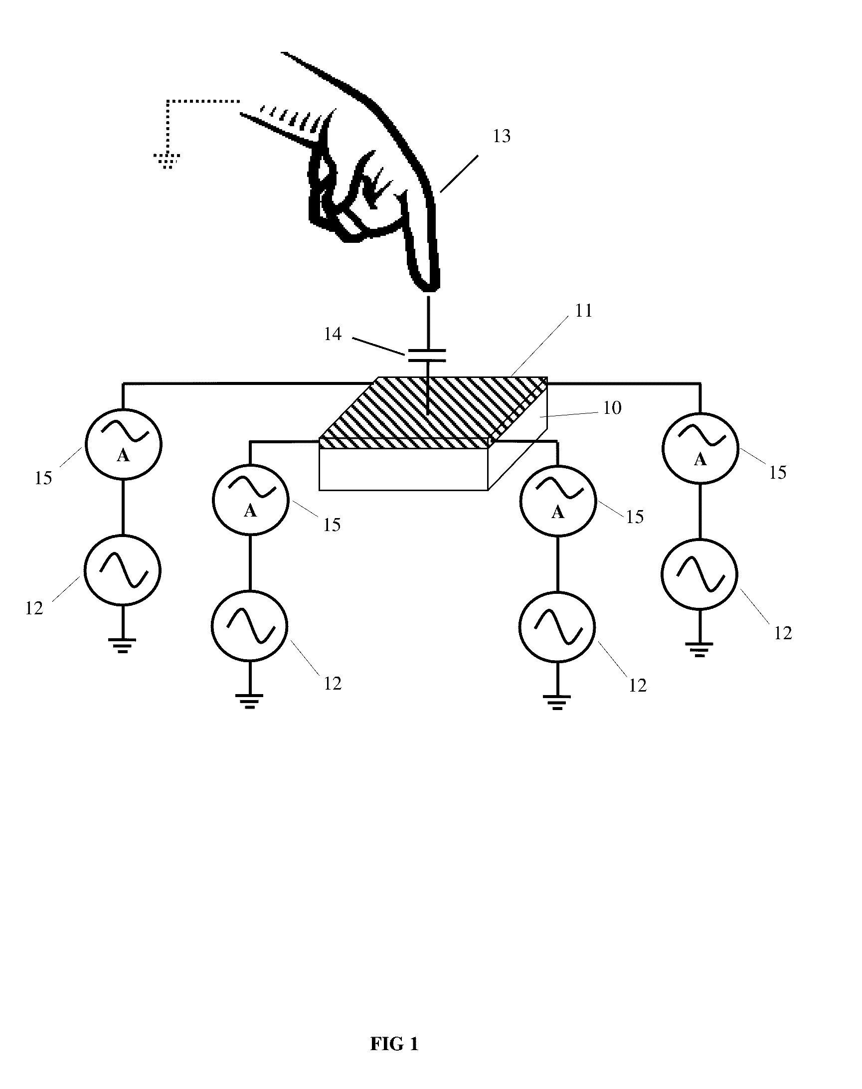 Capacitive touch panel with balanced parallel driving