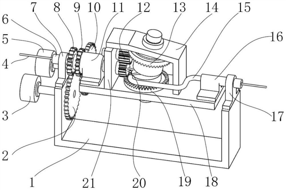 Novel mechanism for converting continuous rotary motion into guide wire linear motion