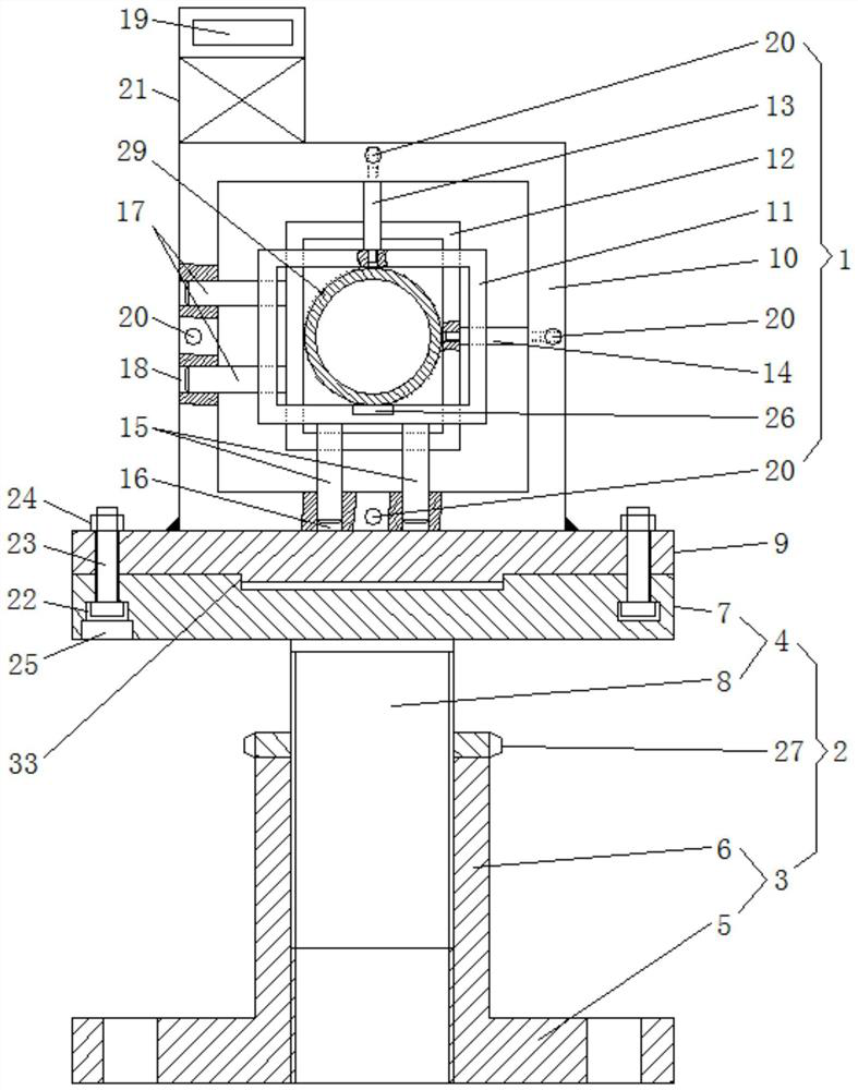 A small-diameter branch pipe welding positioning tool and positioning method