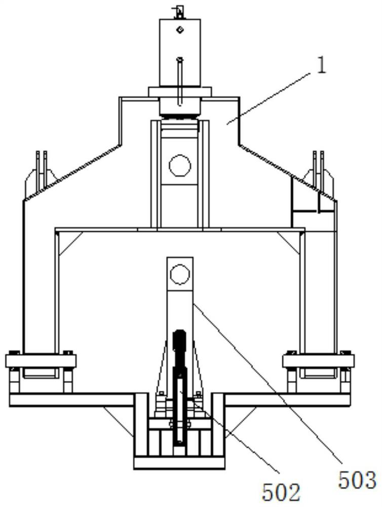 A gantry type heavy expanding forging unit