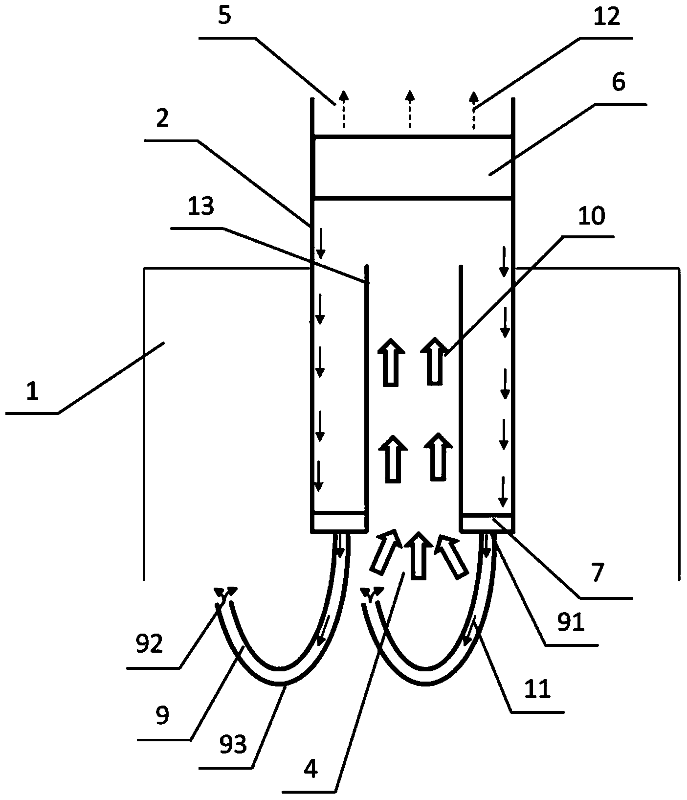 Grease backflow device of annular isolation-type respirator