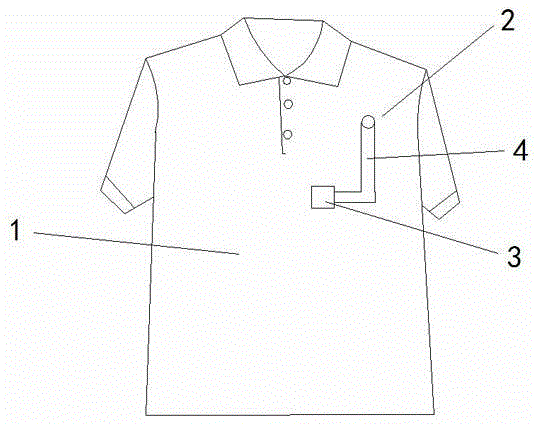 Permeable perspiration garment with mobile phone support