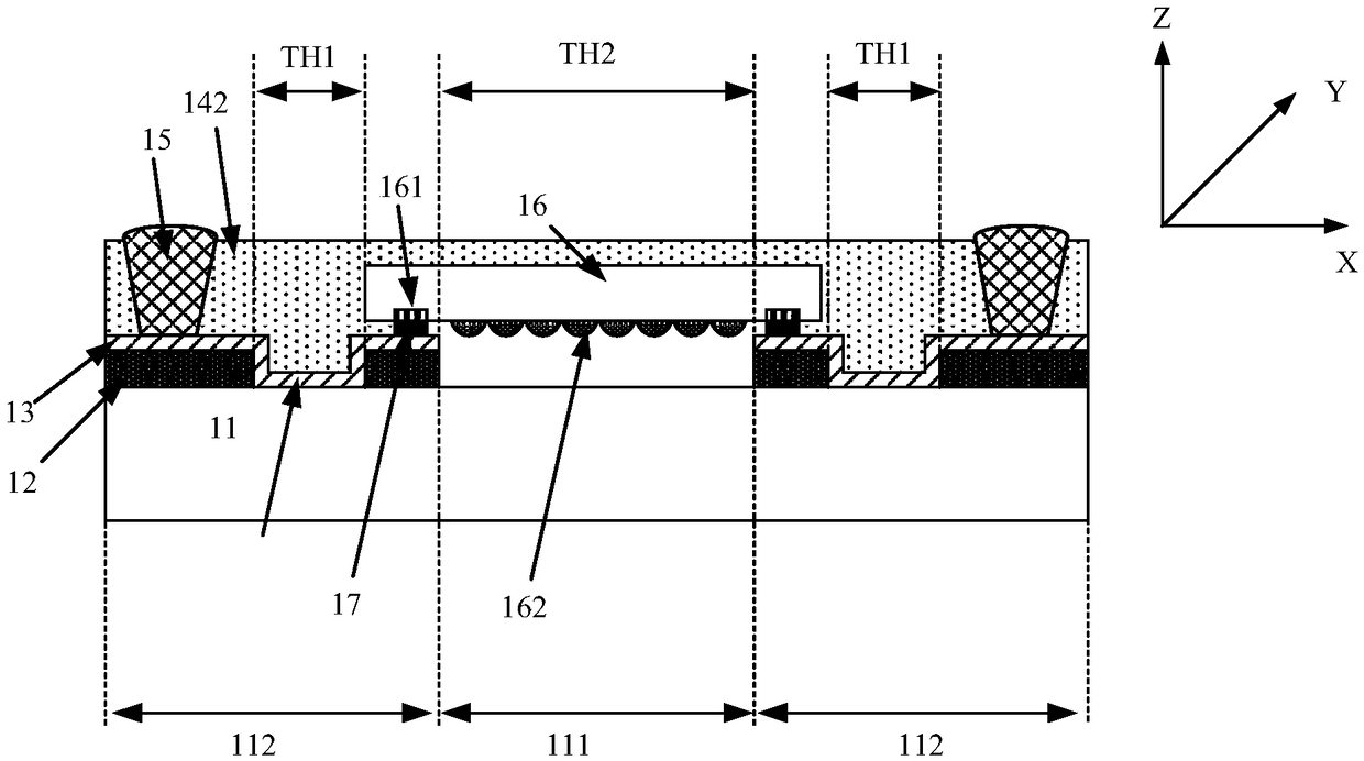 A packaging structure of an image sensor chip and a packaging method thereof