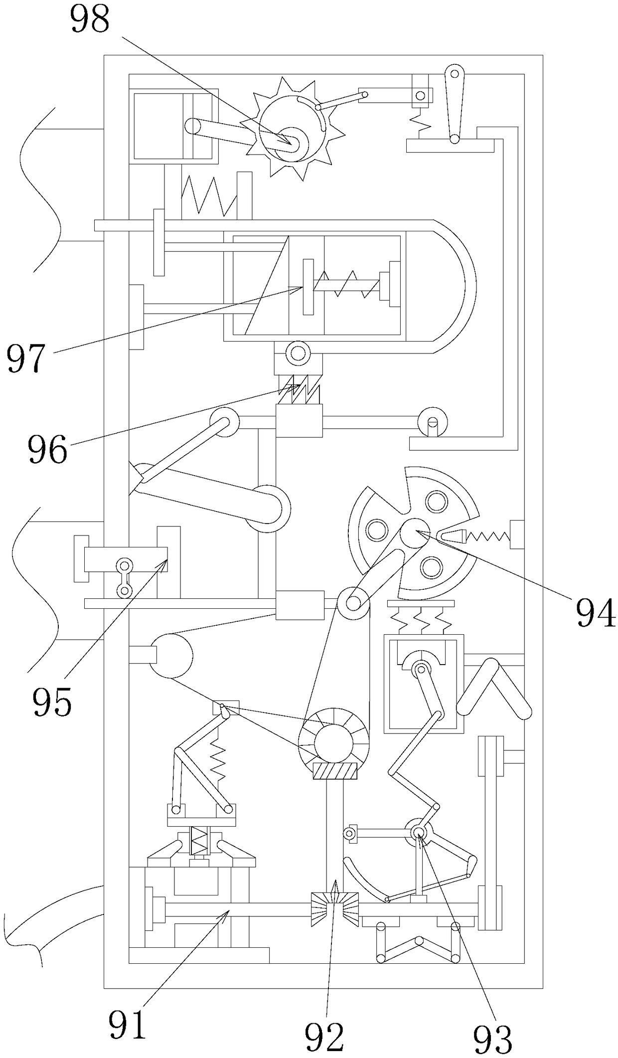 Device used for machining and production of license plate illumination lamp shade