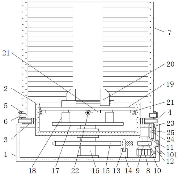 A rust removal device for mechanical parts that can work from multiple angles