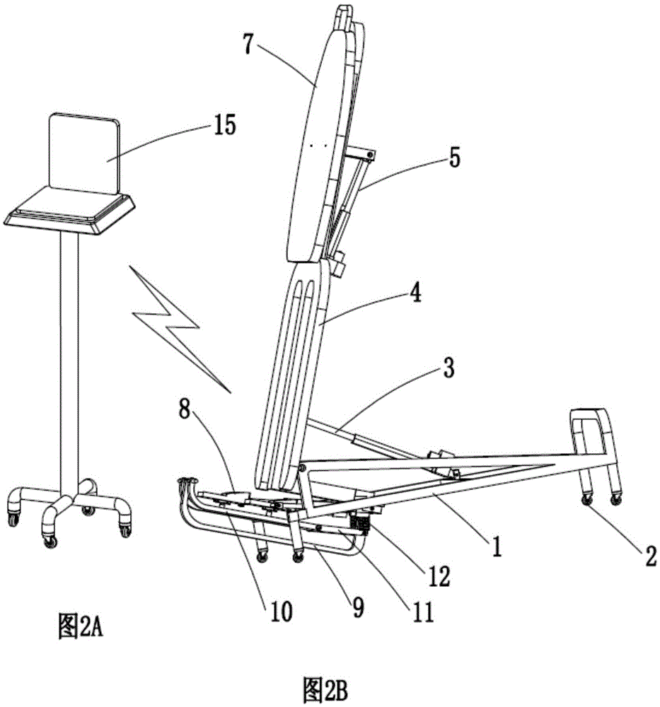 Movable lower-limb balance standing bed with standing posture reminding function