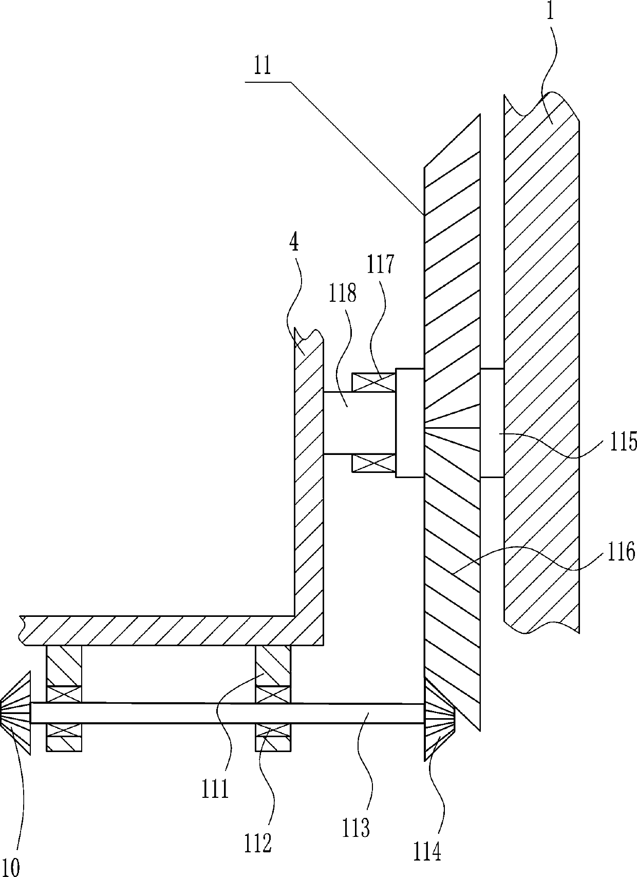 A device for processing garment waste and scraps