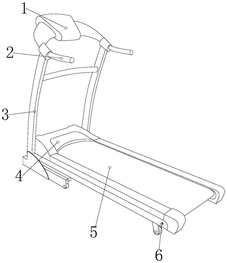 Treadmill running belt lubricating device using rolling rods for rolling and lubricating