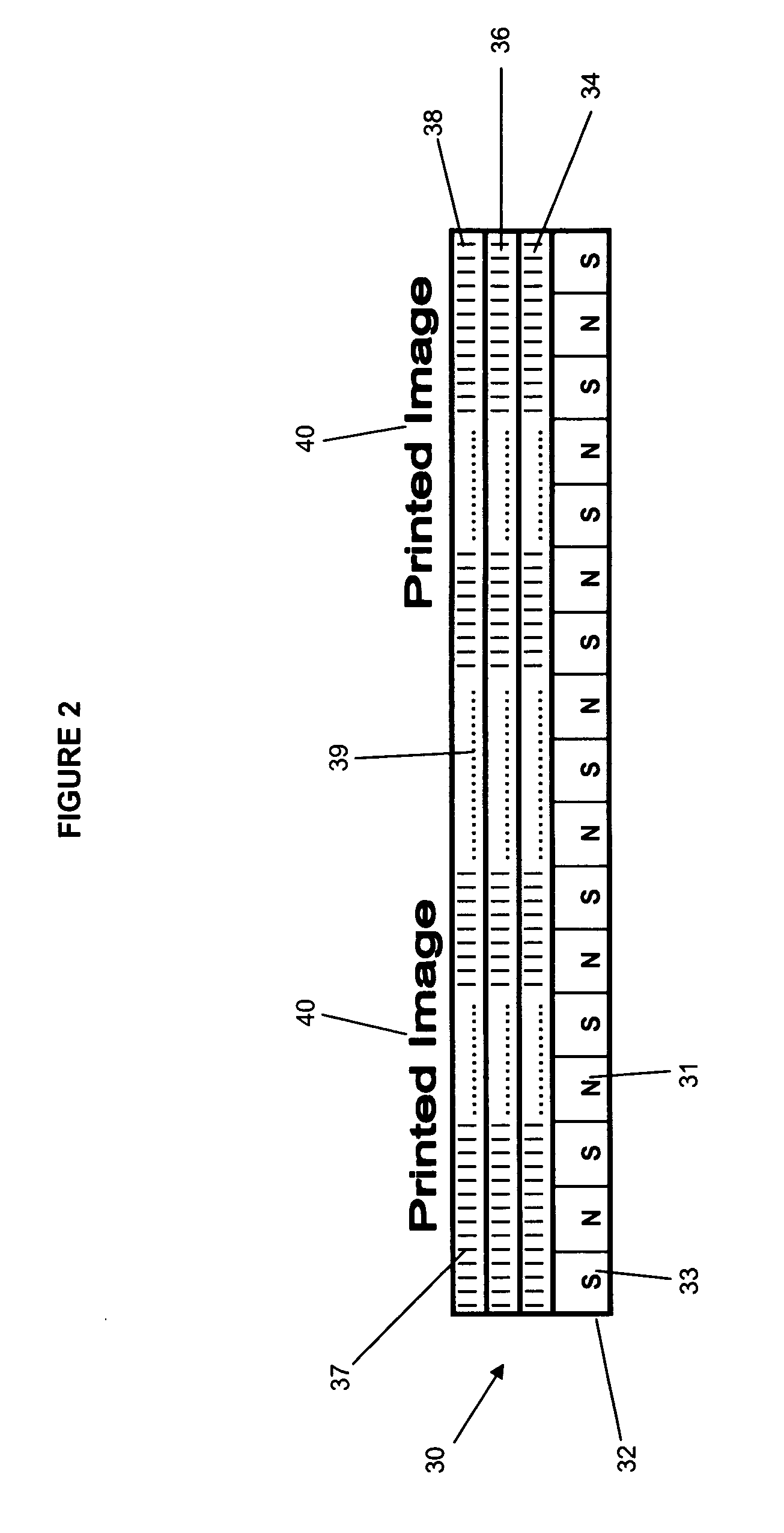 Magnetic business communication product and method of producing same