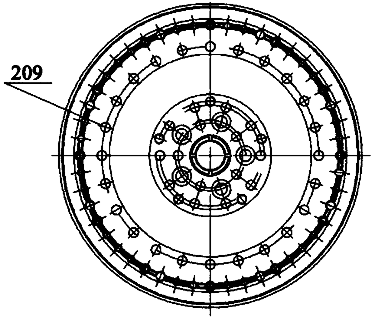 A mold for wheel casting