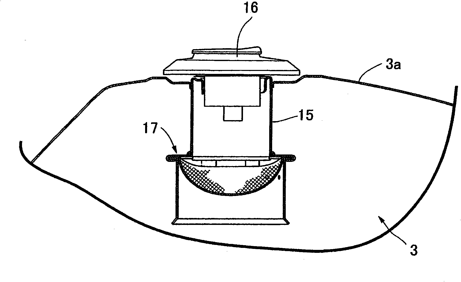 Fuel filling device for vehicle fuel tank