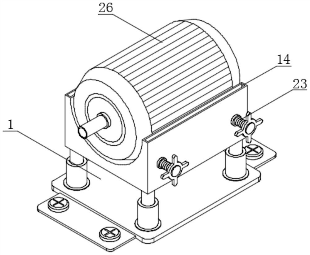 Permanent magnet synchronous motor with protection structure