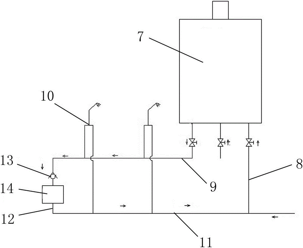 Hot water circulation device, hot water circulation control method and water heater