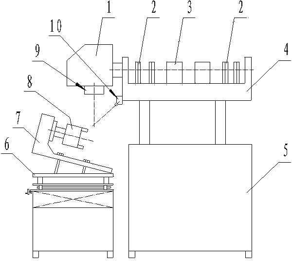 Modified structure of laser marking machine and method for machining hollowed-out matrix through laser marking machine