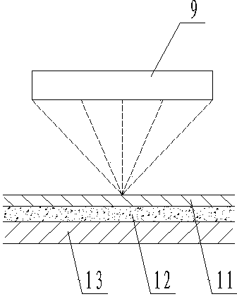 Modified structure of laser marking machine and method for machining hollowed-out matrix through laser marking machine