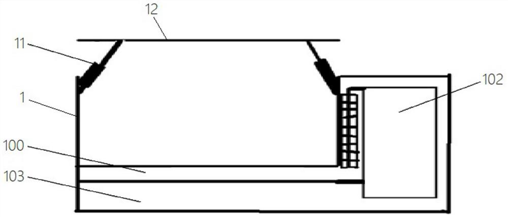 Container type environmental protection ecological toilet