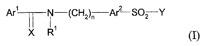 Pharmaceutically active sulfonamide derivatives bearing both lipophilic and ionisable moieties as inhibitors of protein junkinases