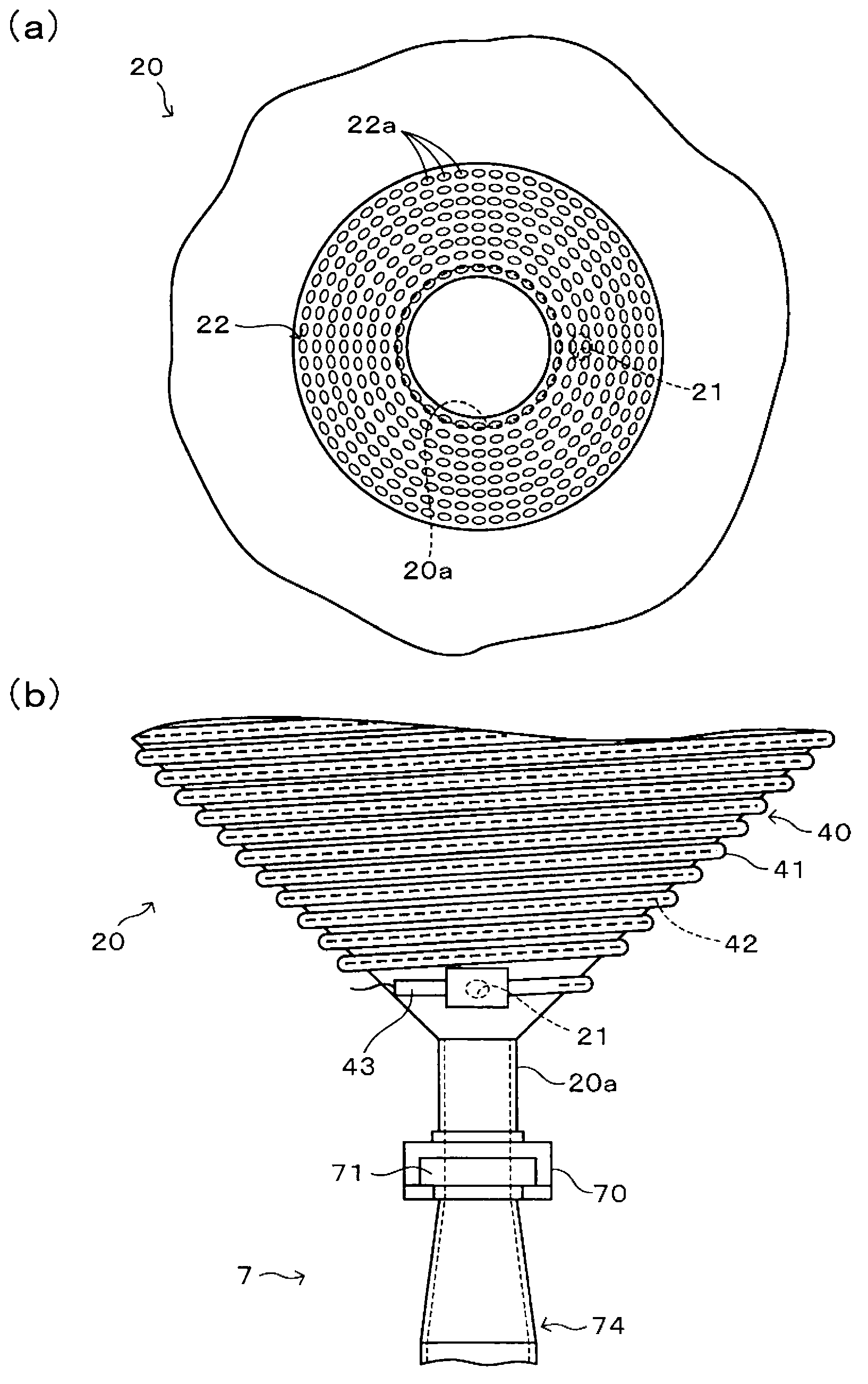 Depressurization type drying device for powder and granular material