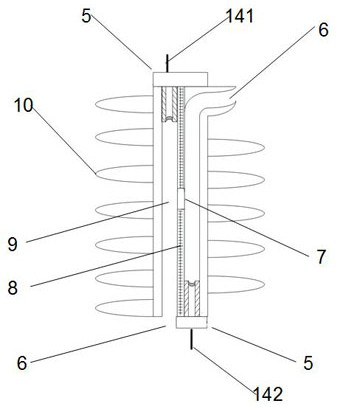 Semi-closed double-jet-airflow arc extinguishing lightning protection device and application thereof