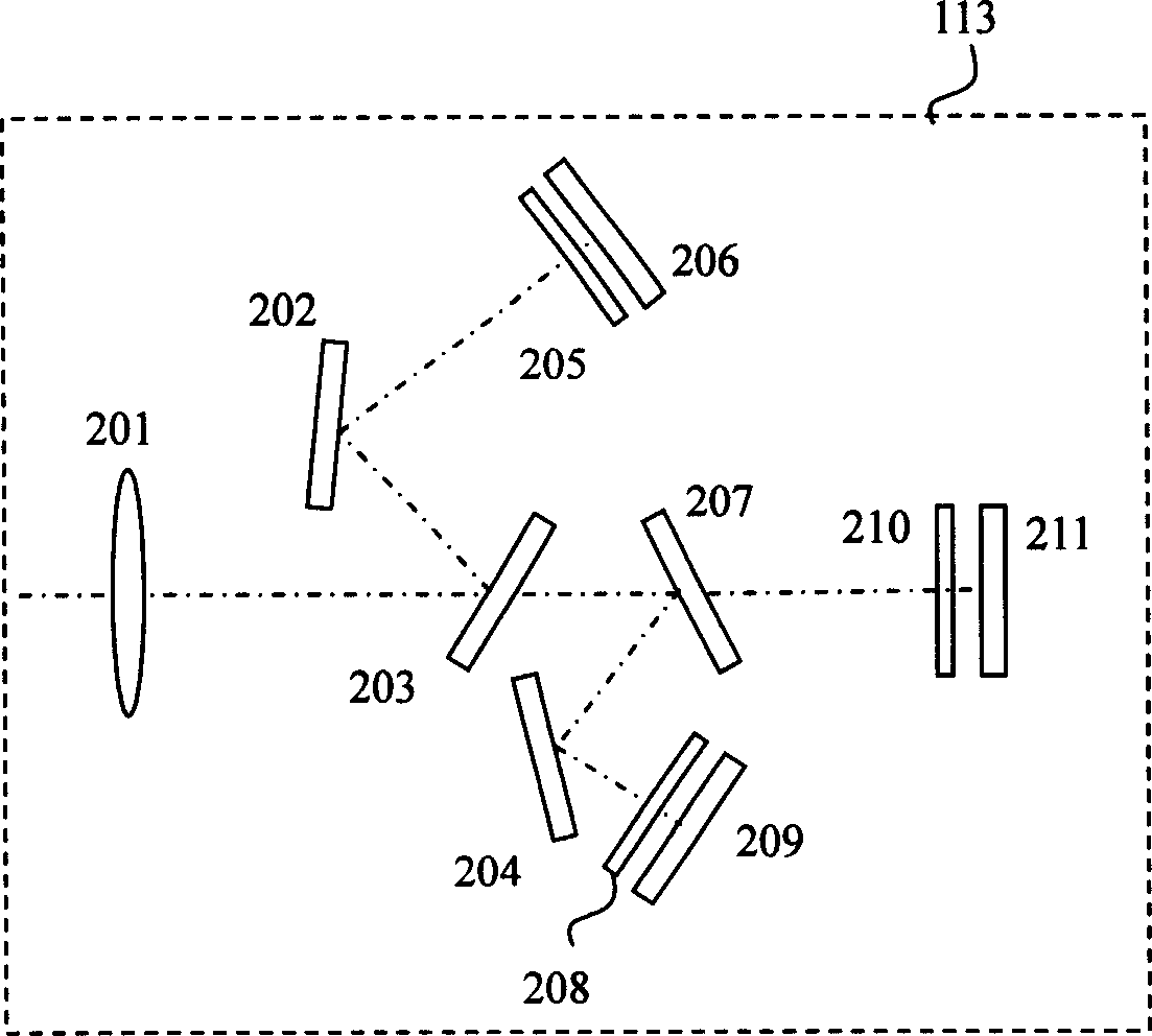 Whole field optical measuring method for high speed complex flow field, and its measurer