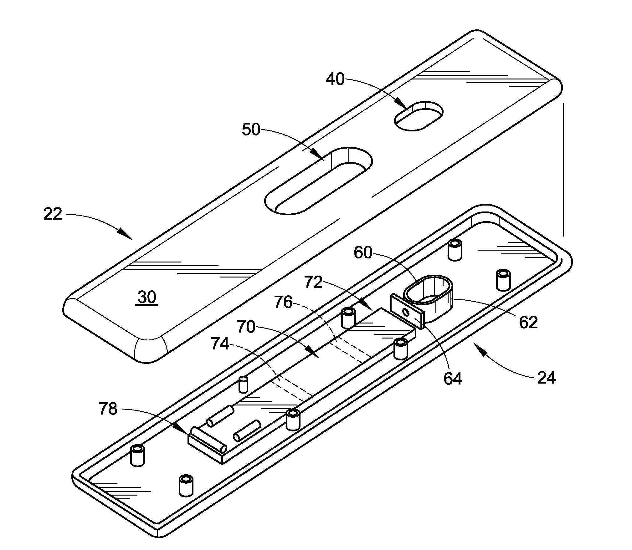 Device for detection of molecules in biological fluids