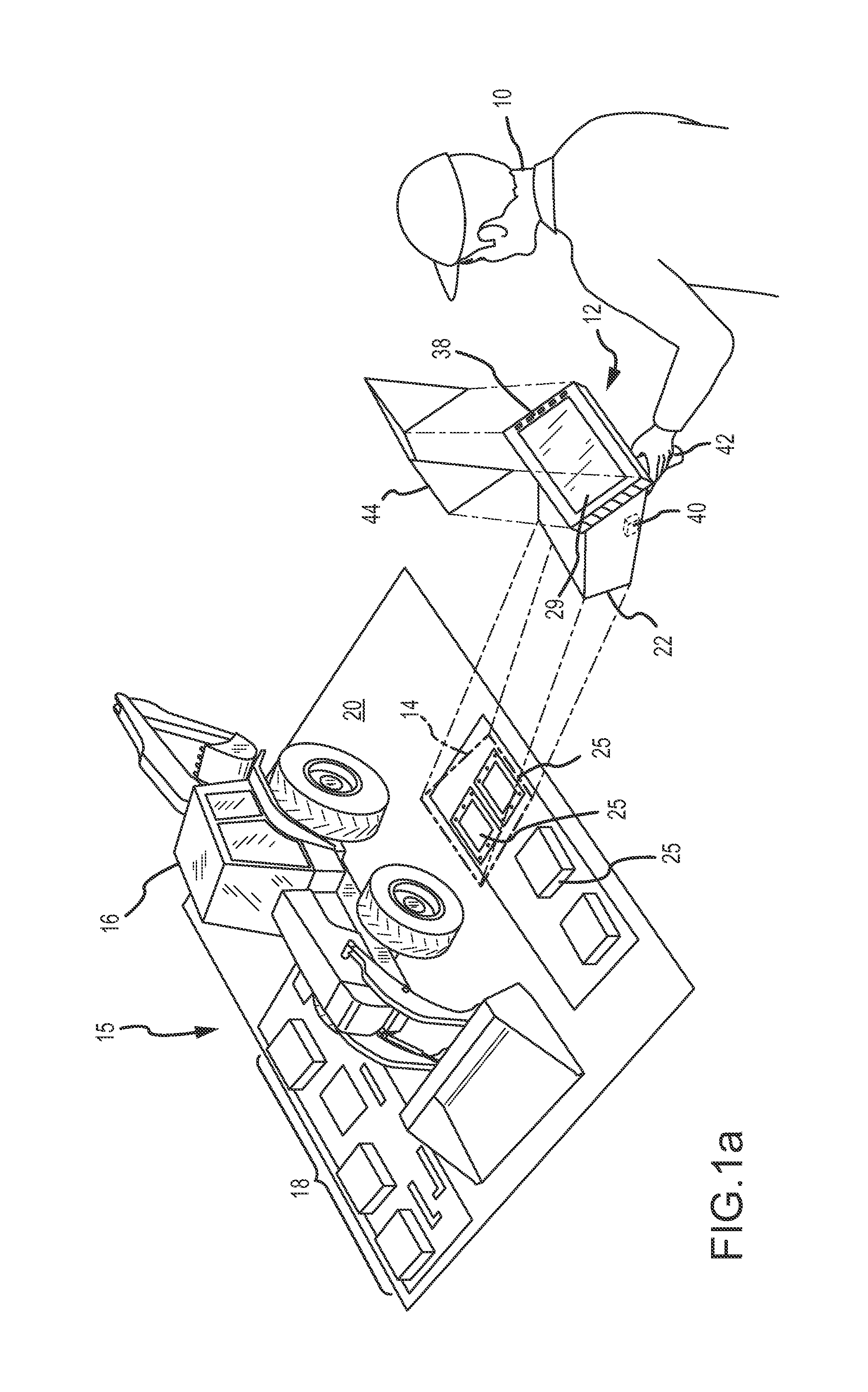 Augmented reality (AR) system and method for tracking parts and visually cueing a user to identify and locate parts in a scene