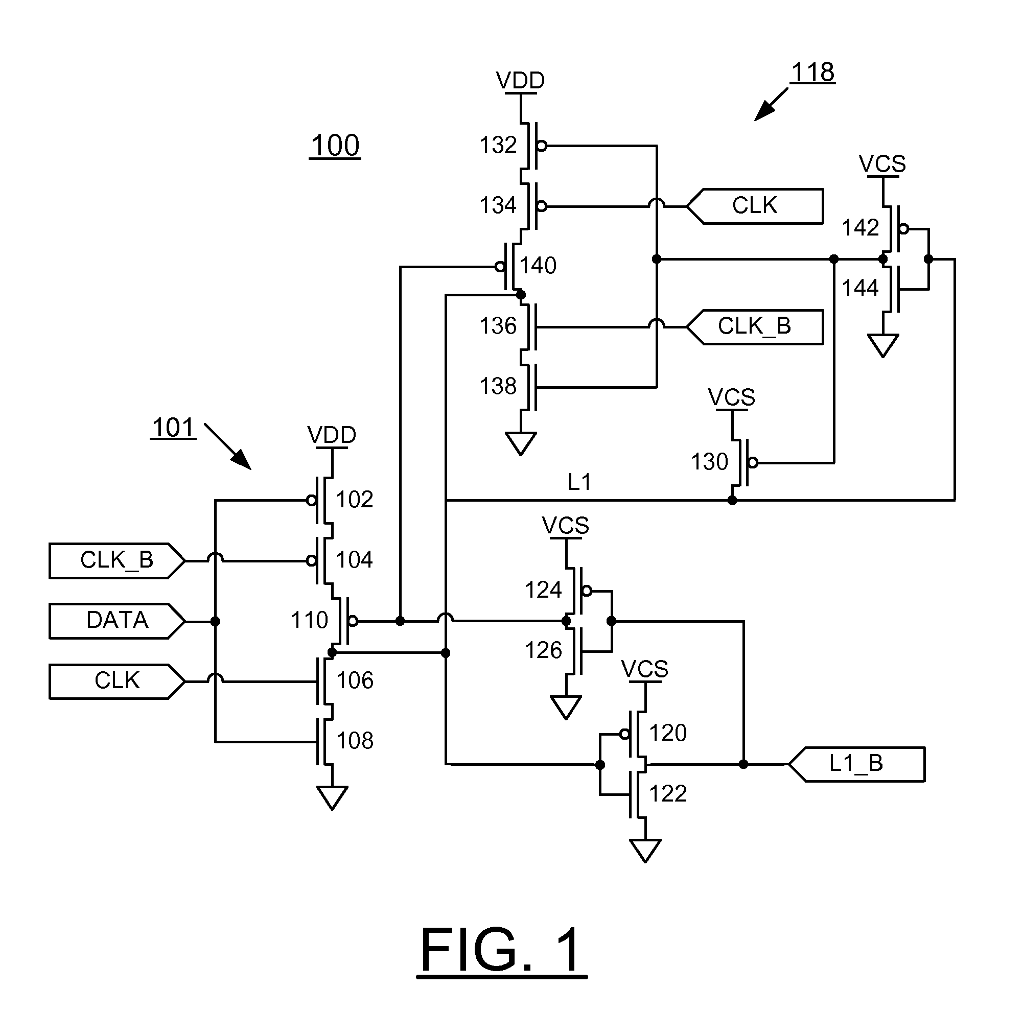 Low power level shifting latch circuits with gated feedback for high speed integrated circuits