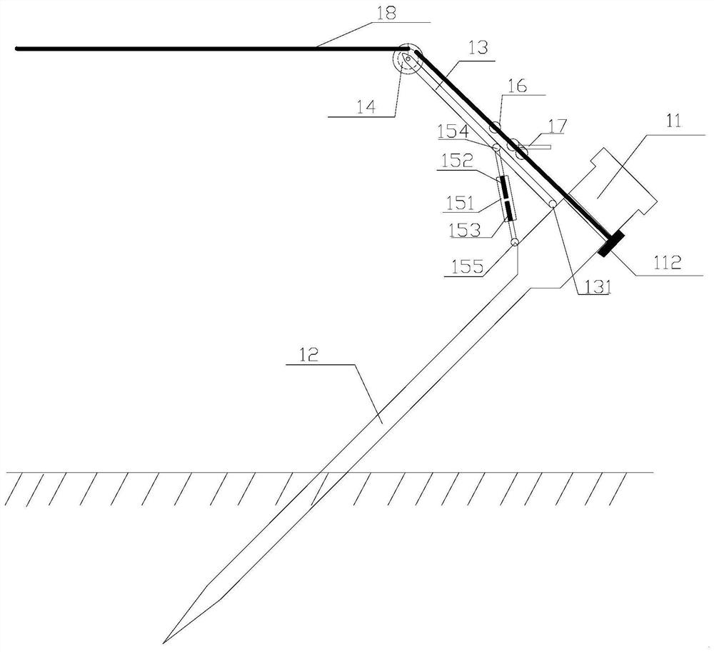 Asphalt pavement construction pay-off pile and pay-off construction method