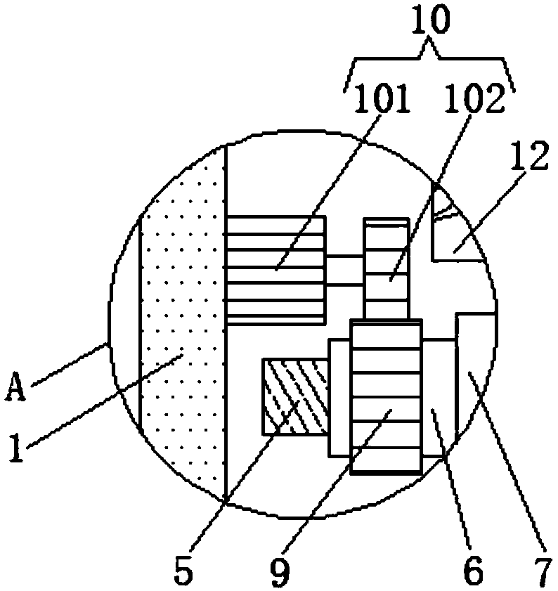 Material transporting device capable of quickly discharging materials for security engineering construction