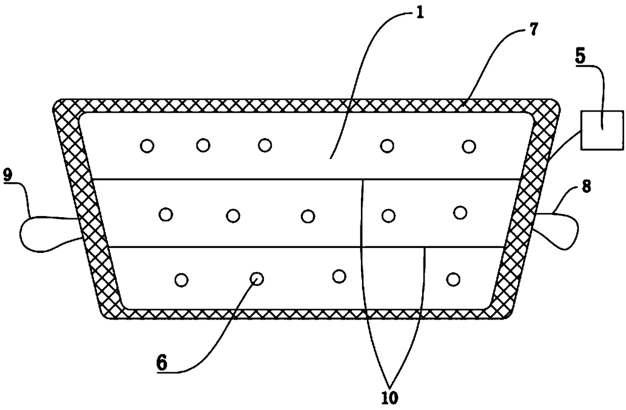 Flat plate mop cloth capable of being fast dried